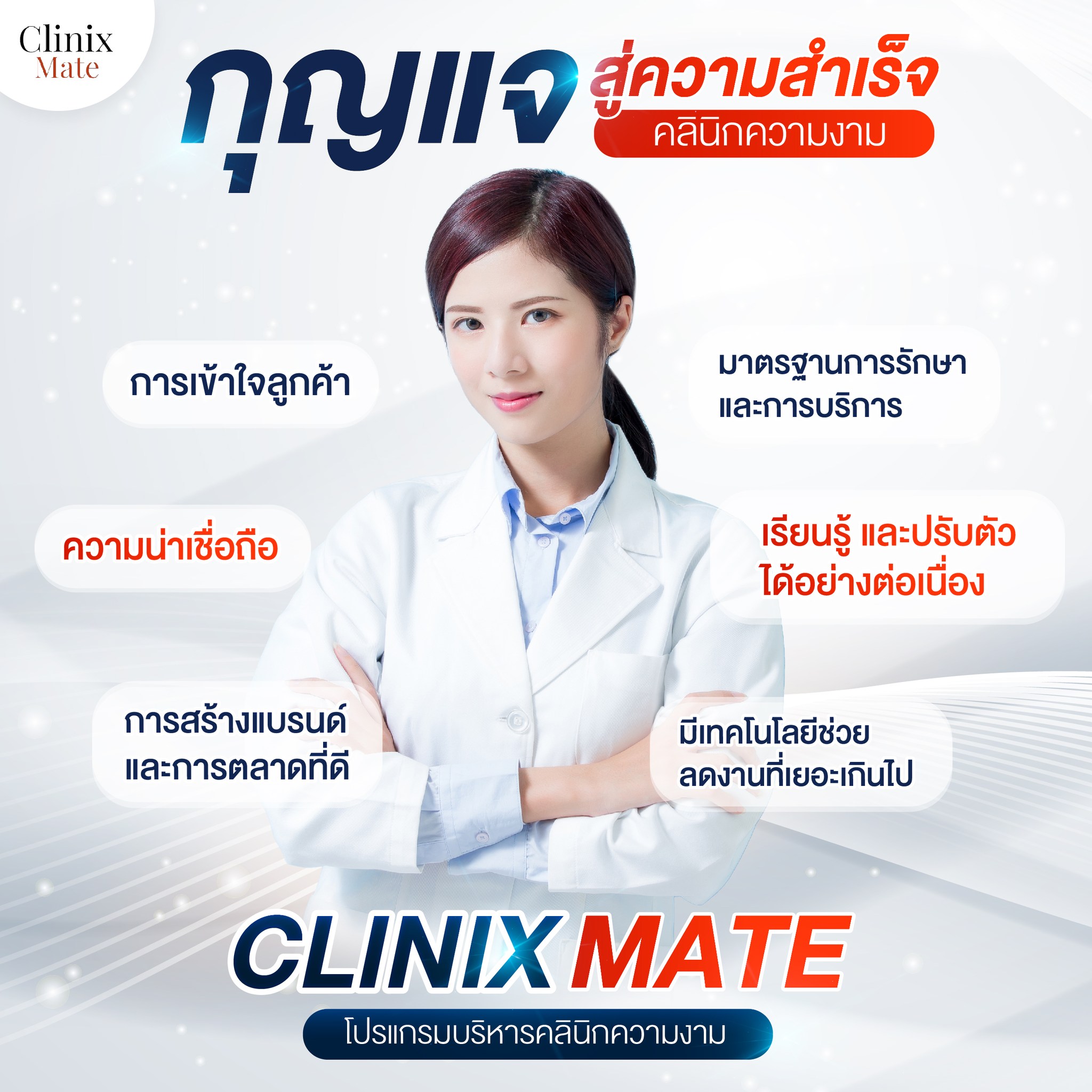 โปรแกรมบริหารคลินิกความงาม - ราคาที่เหมาะสมสำหรับธุรกิจความงาม